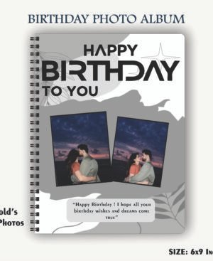 Black & White Aesthetic Birthday Memory Book